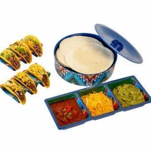 Prepara 6pc Melamine Taco Serving Set